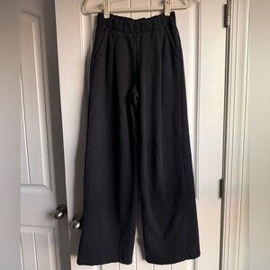 Aerie Ribbed Wide Leg Joggers